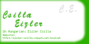 csilla eizler business card